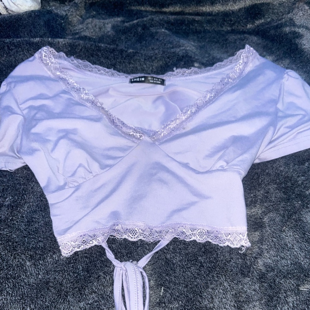 purple shein top